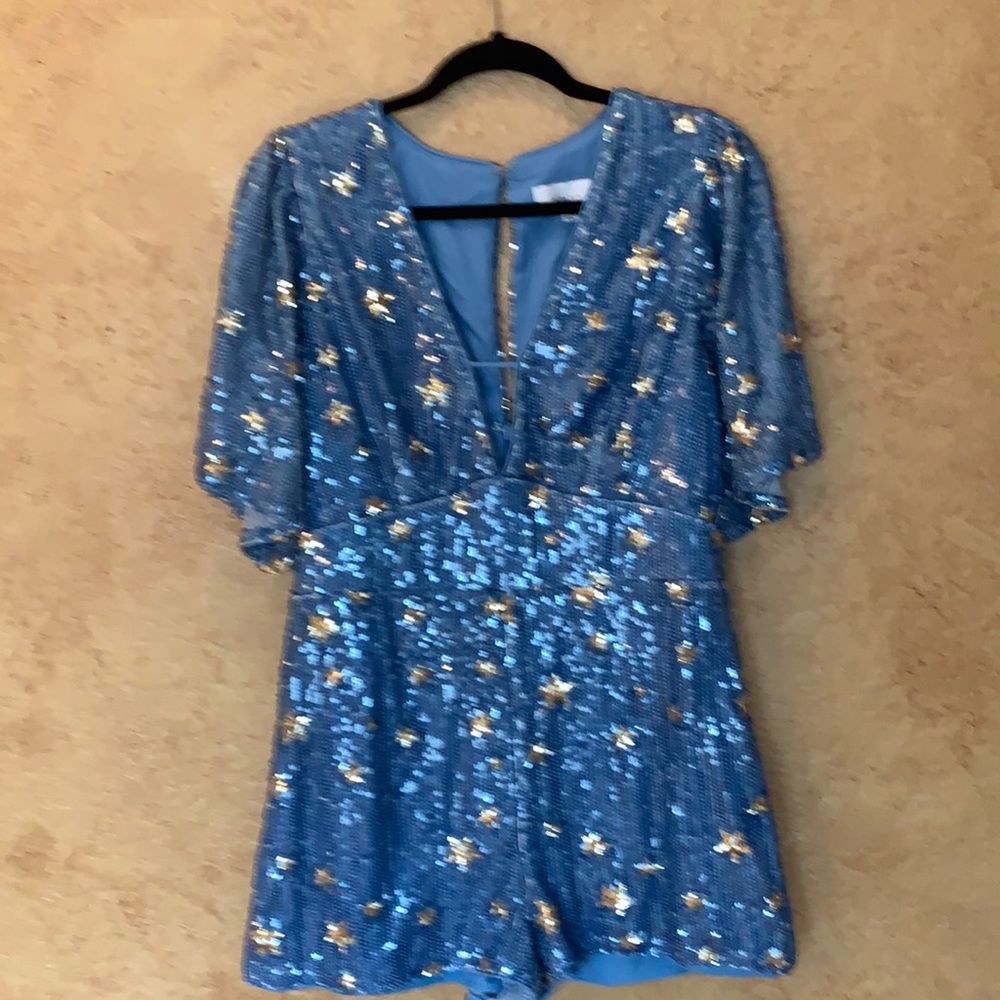 Adelyn Rae Sequin Romper Size L